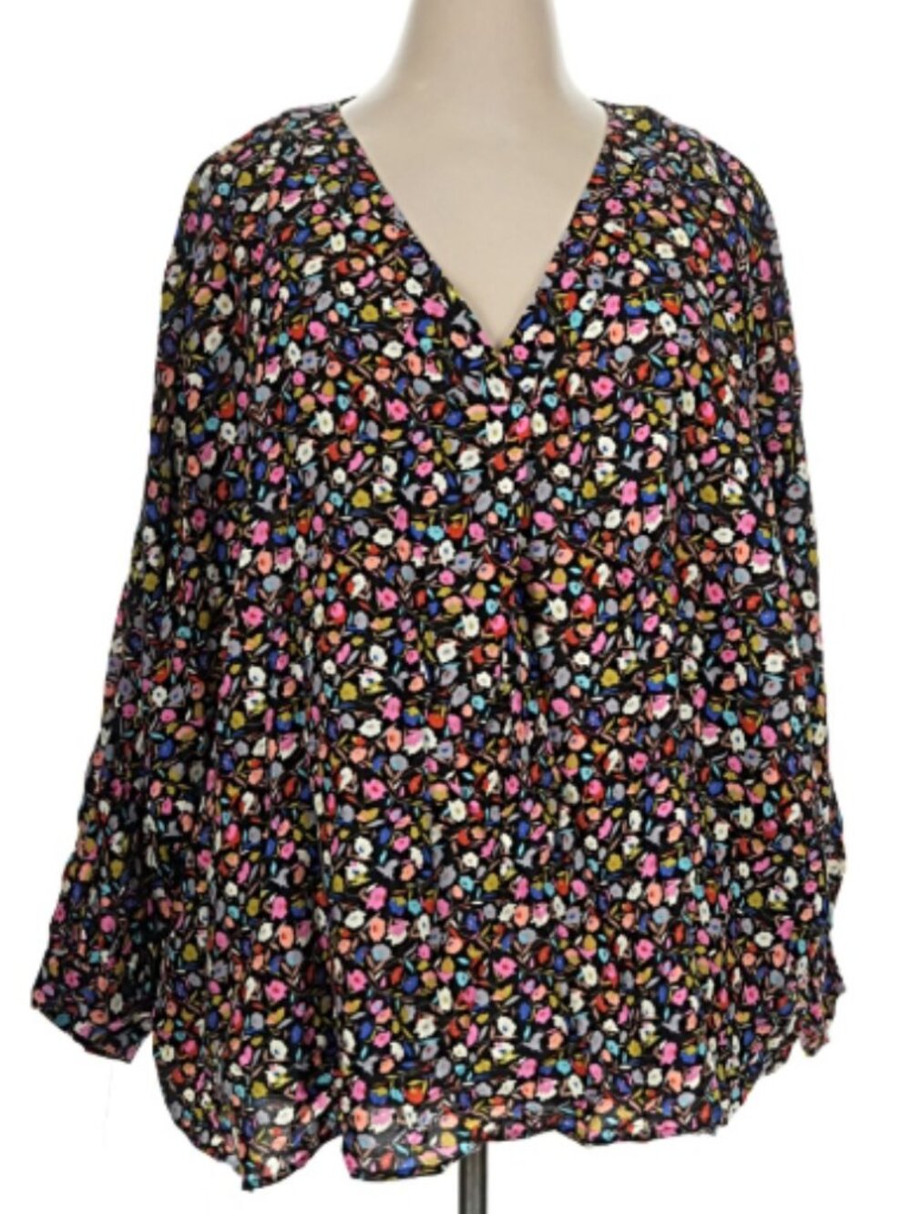 Emily Wonder Oversized Boho Dolman Blouse Top 1X/2X